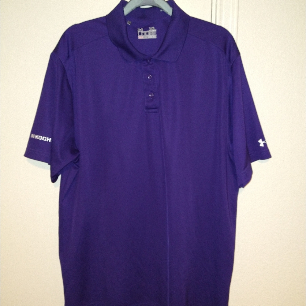 Under Armour Loose Heatgear Short Sleeve Polo Shirt Men's sz XL